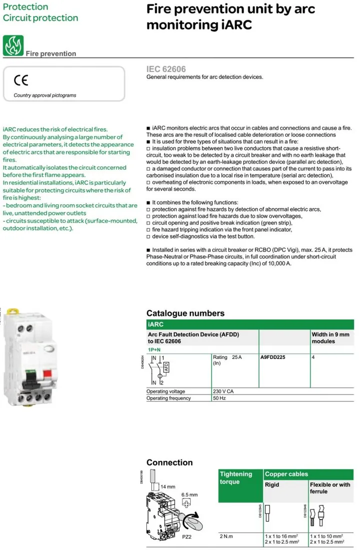 Arc Fault Protection Preventing(AFDD)